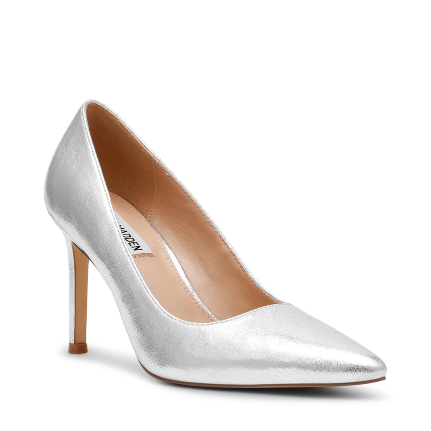 Secured Women's Silver Pumps