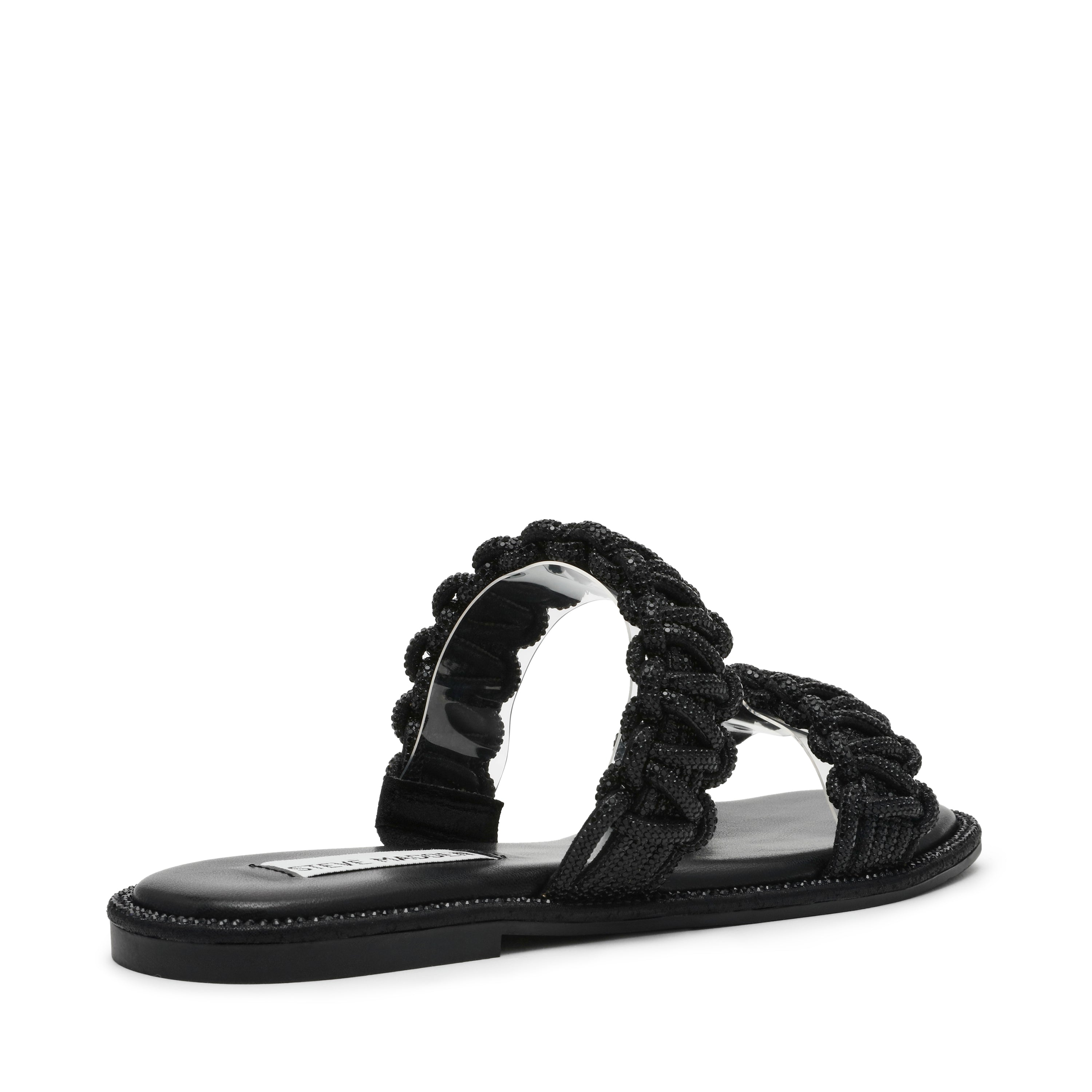 Nyssa Women's Black Flat Sandals - view 2