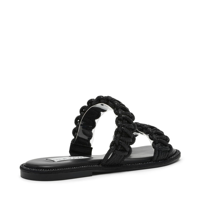 Nyssa Women's Black Flat Sandals - view 2