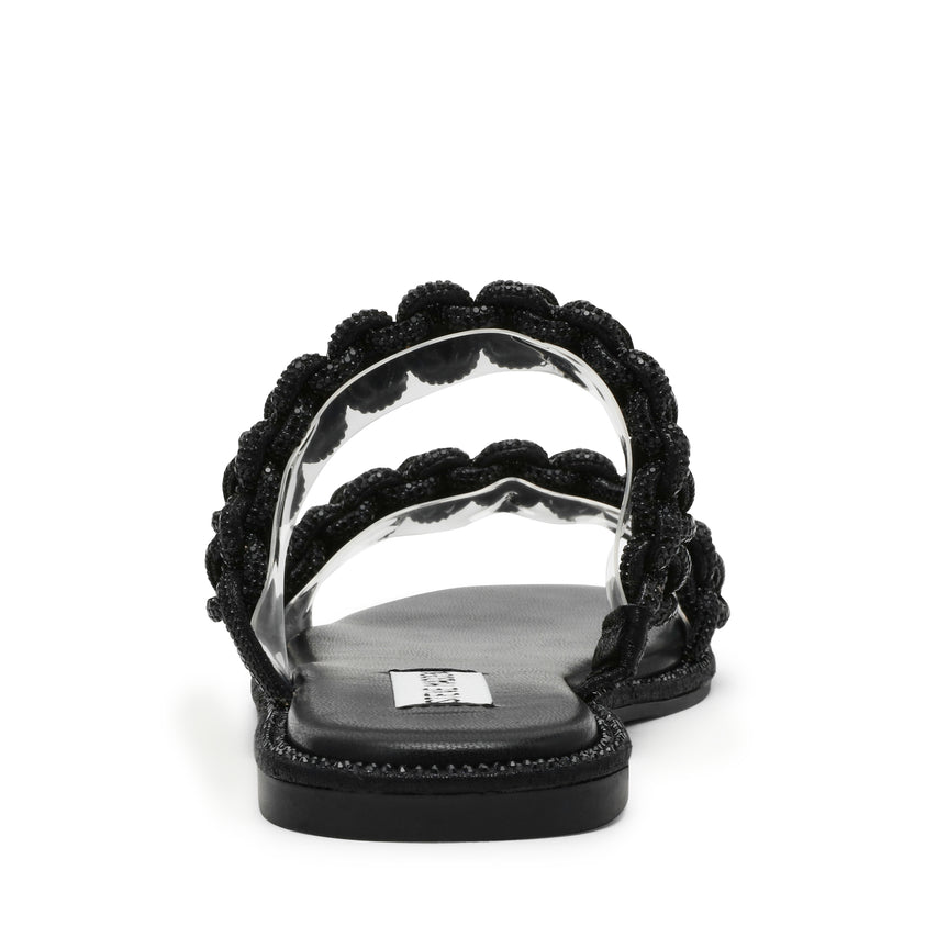 Nyssa Women's Black Flat Sandals - view 5
