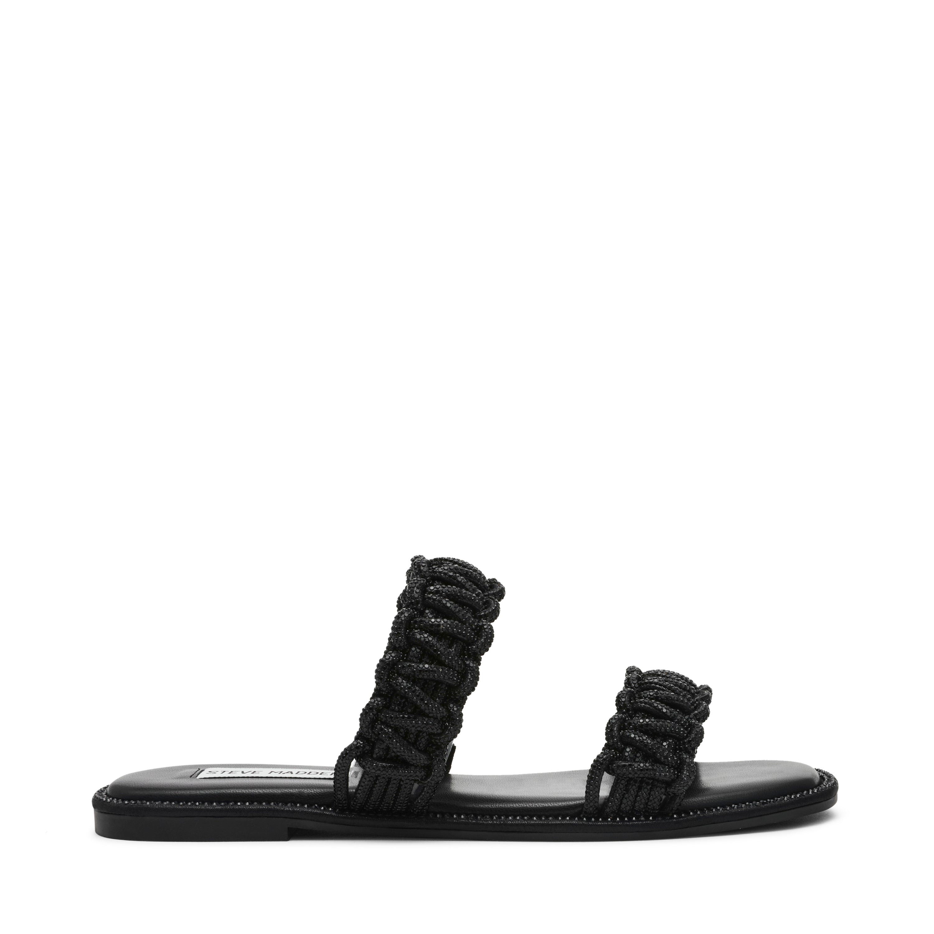 Nyssa Women's Black Flat Sandals - view 7