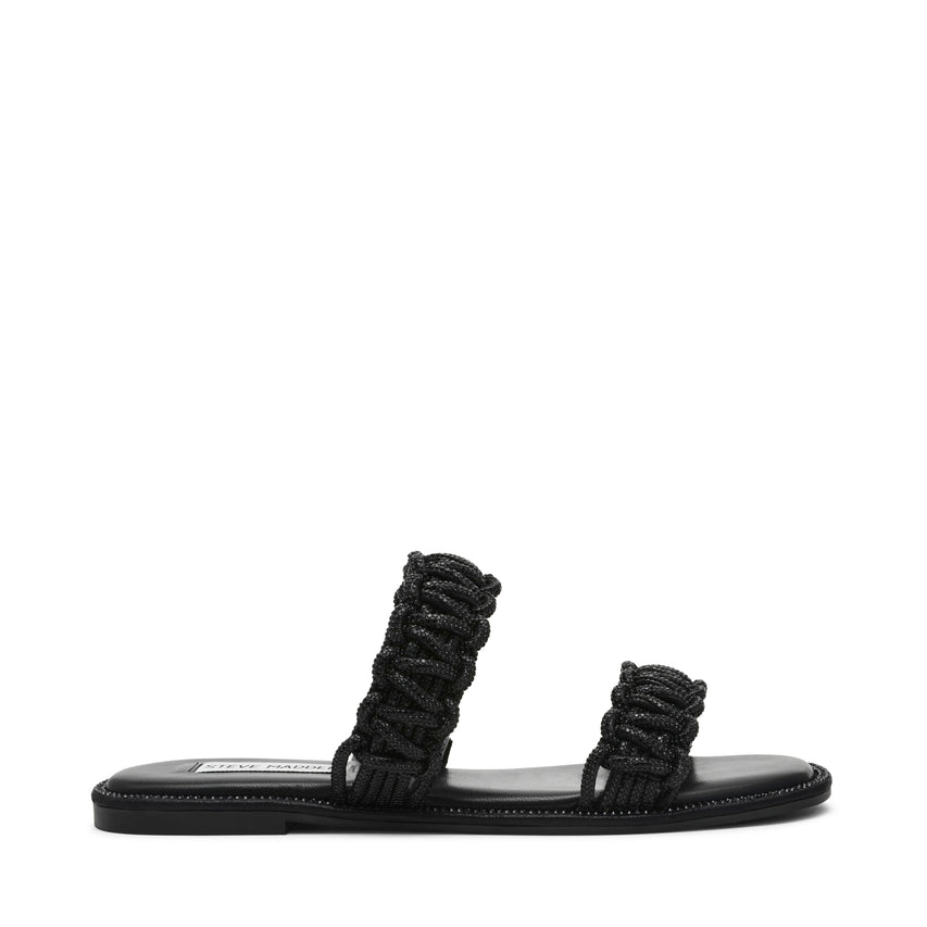Nyssa Women's Black Flat Sandals - view 7