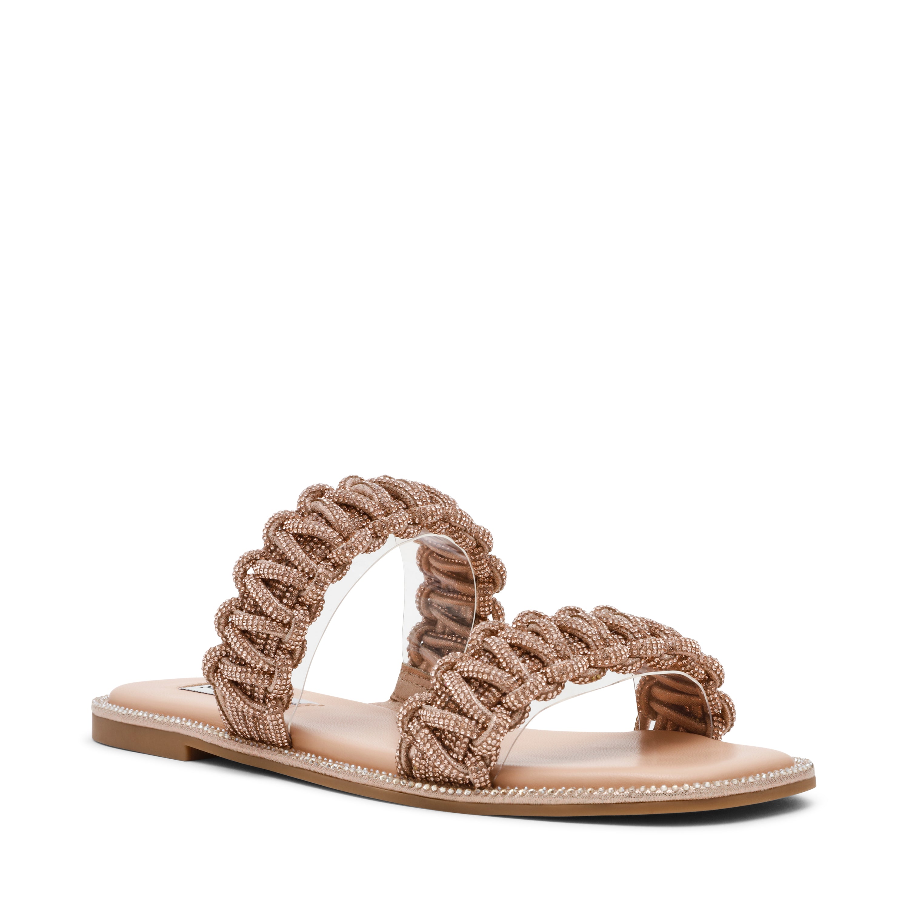 Nyssa Women's Rose Gold Flat Sandals