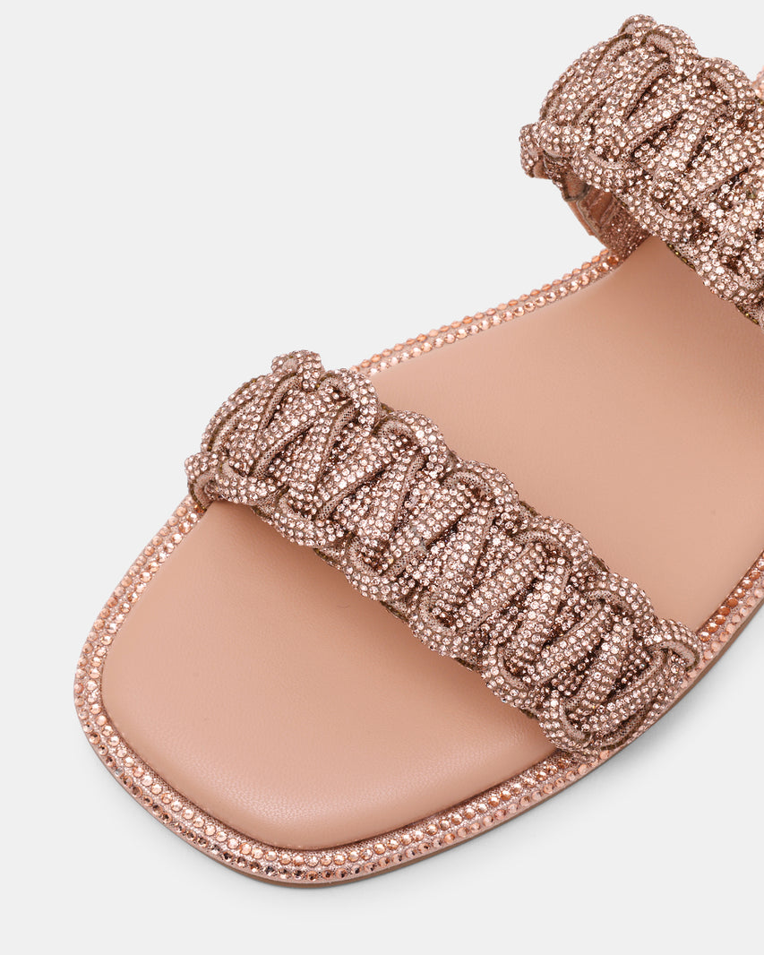 Nyssa Women's Rose Gold Flat Sandals - view 3