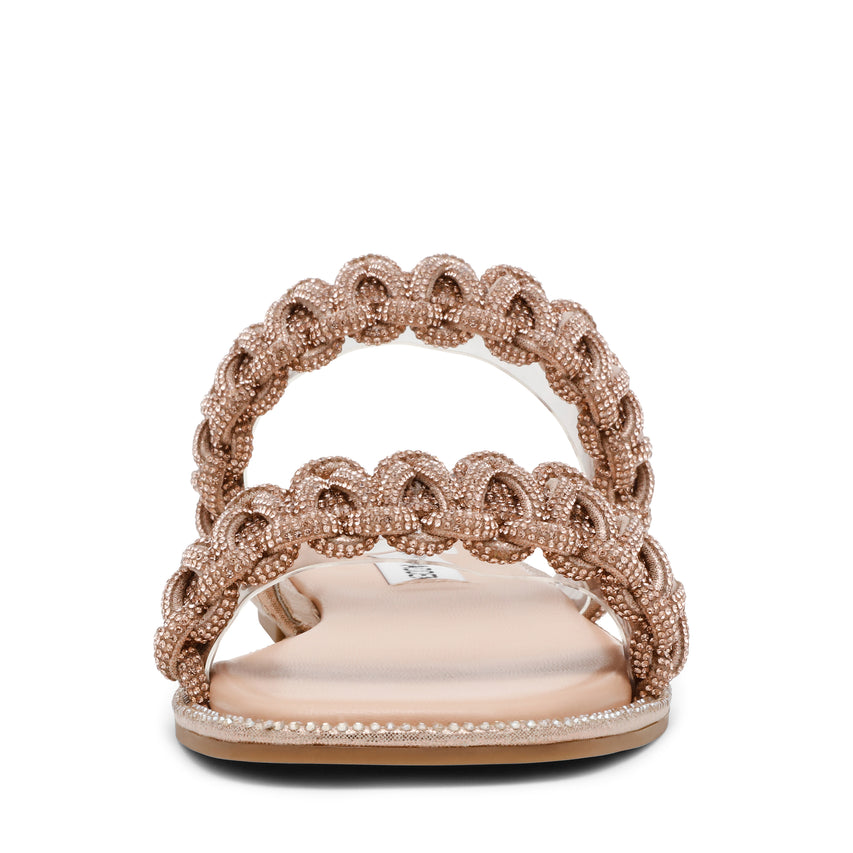 Nyssa Women's Rose Gold Flat Sandals - view 6