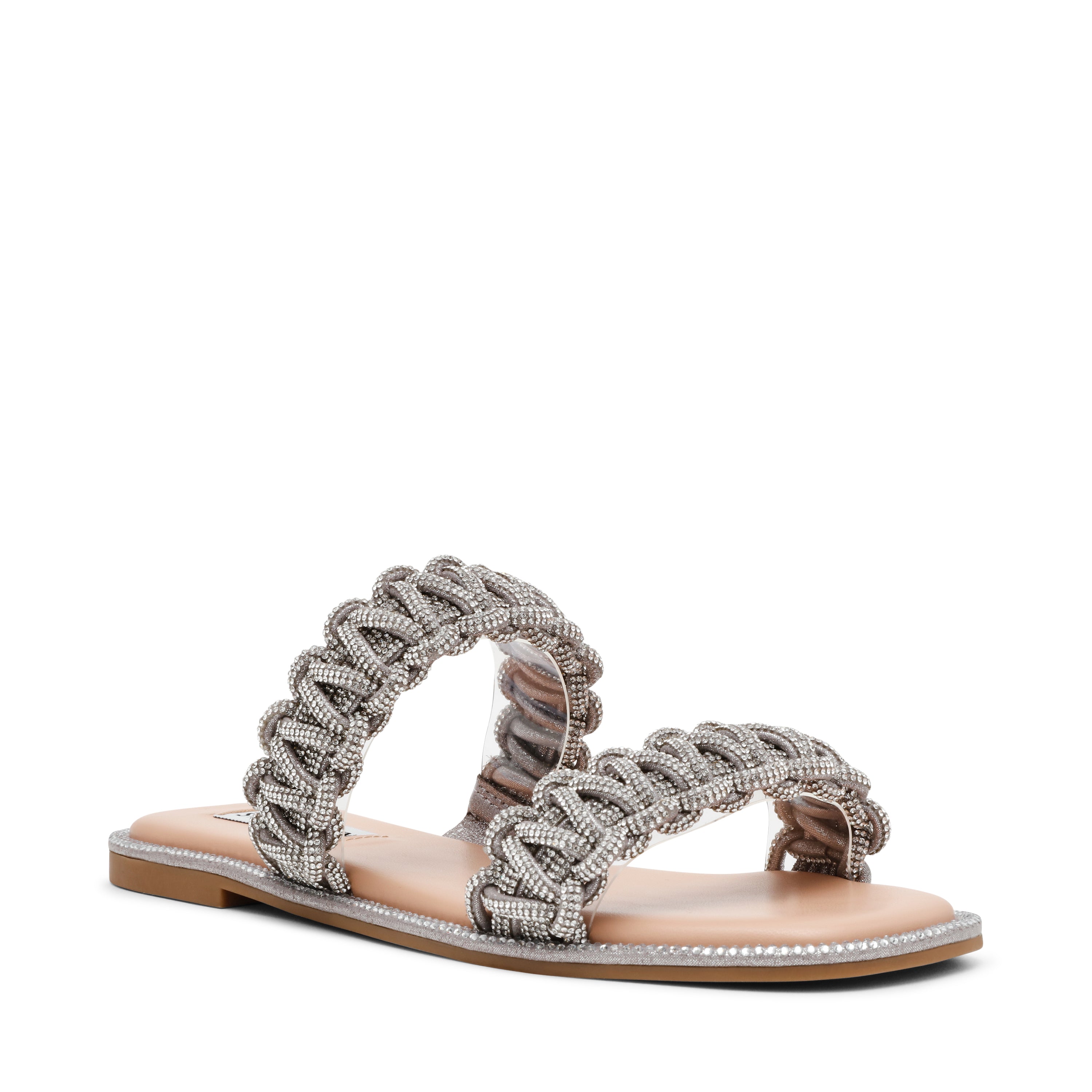Nyssa Women's Silver Flat Sandals