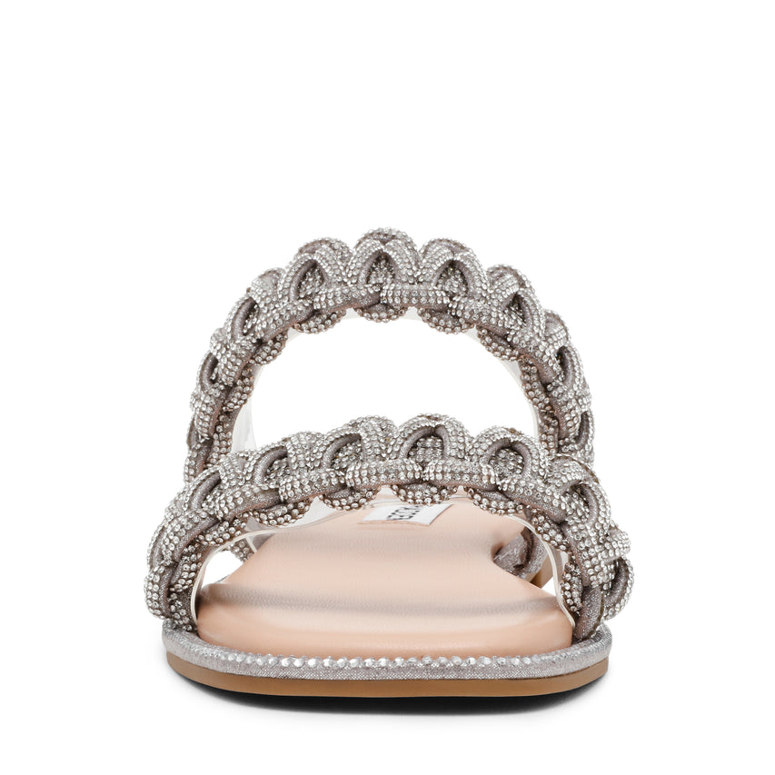 Nyssa Women's Silver Flat Sandals - view 6