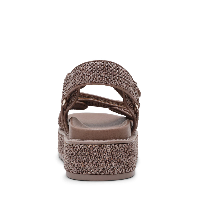 Bigmona Women's Charcoal Flat Sandals - view 5