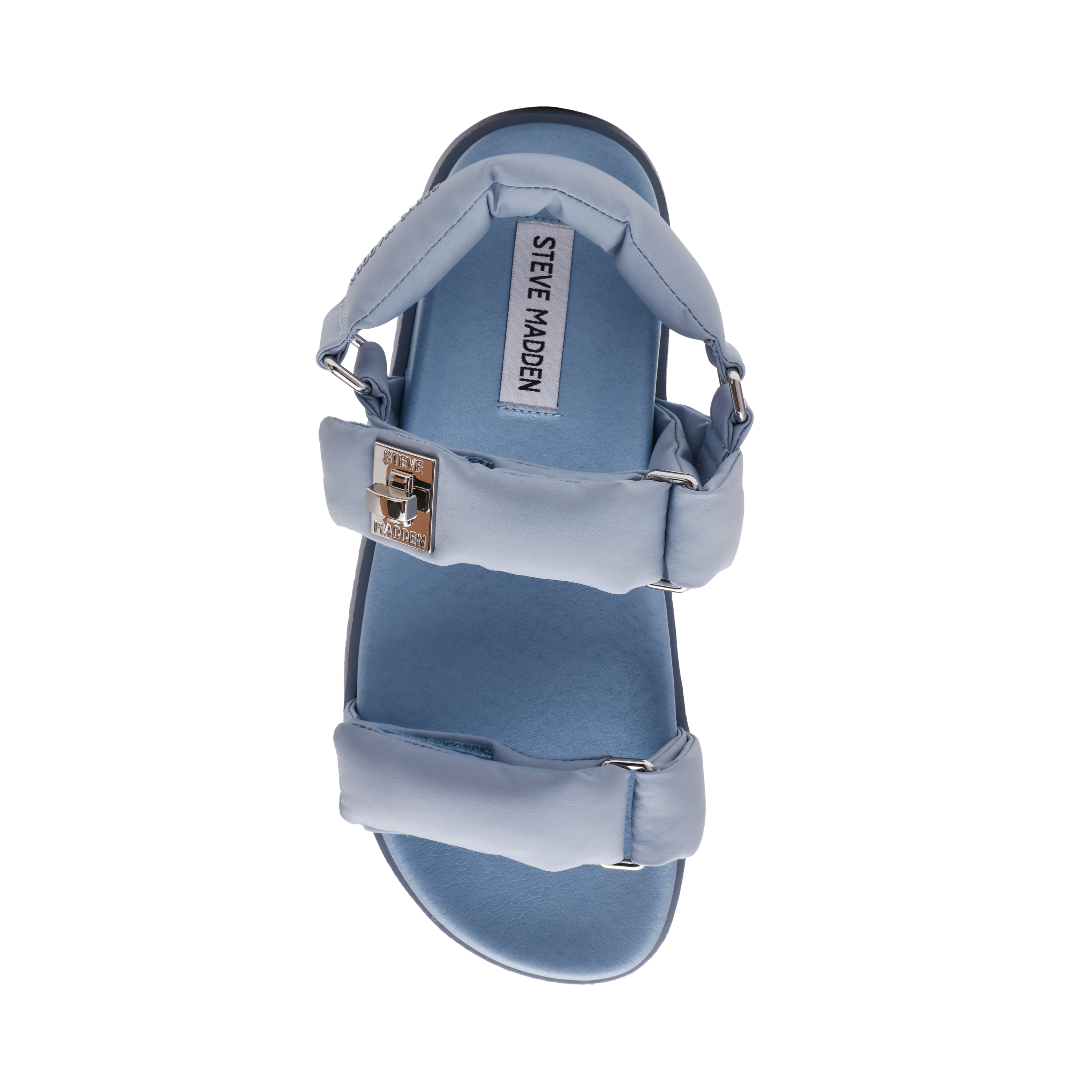 MONAT BLU NYLON FLAT SANDALS