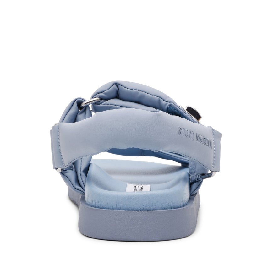 MONAT BLU NYLON FLAT SANDALS