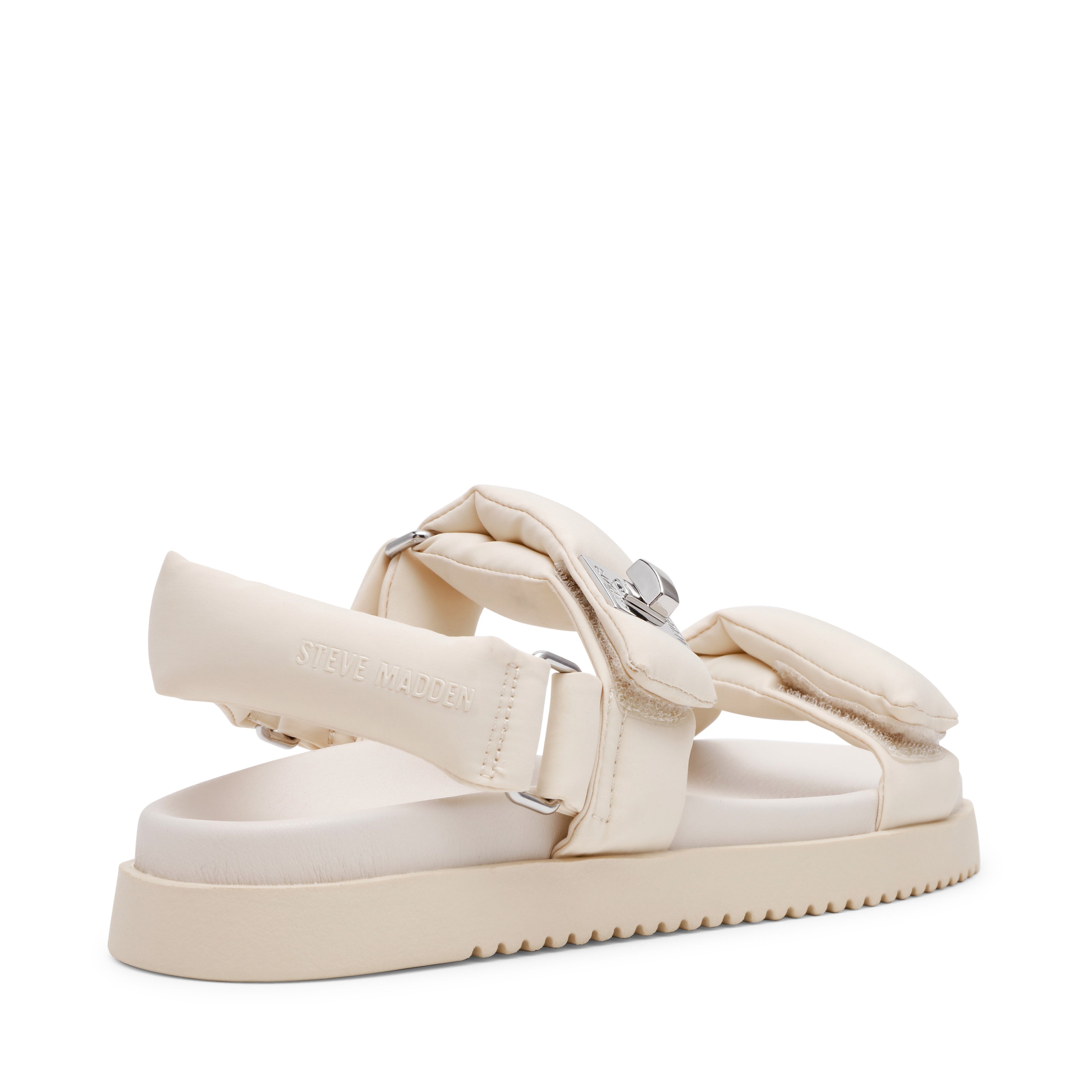 MONAT BONE NYLON FLAT SANDALS