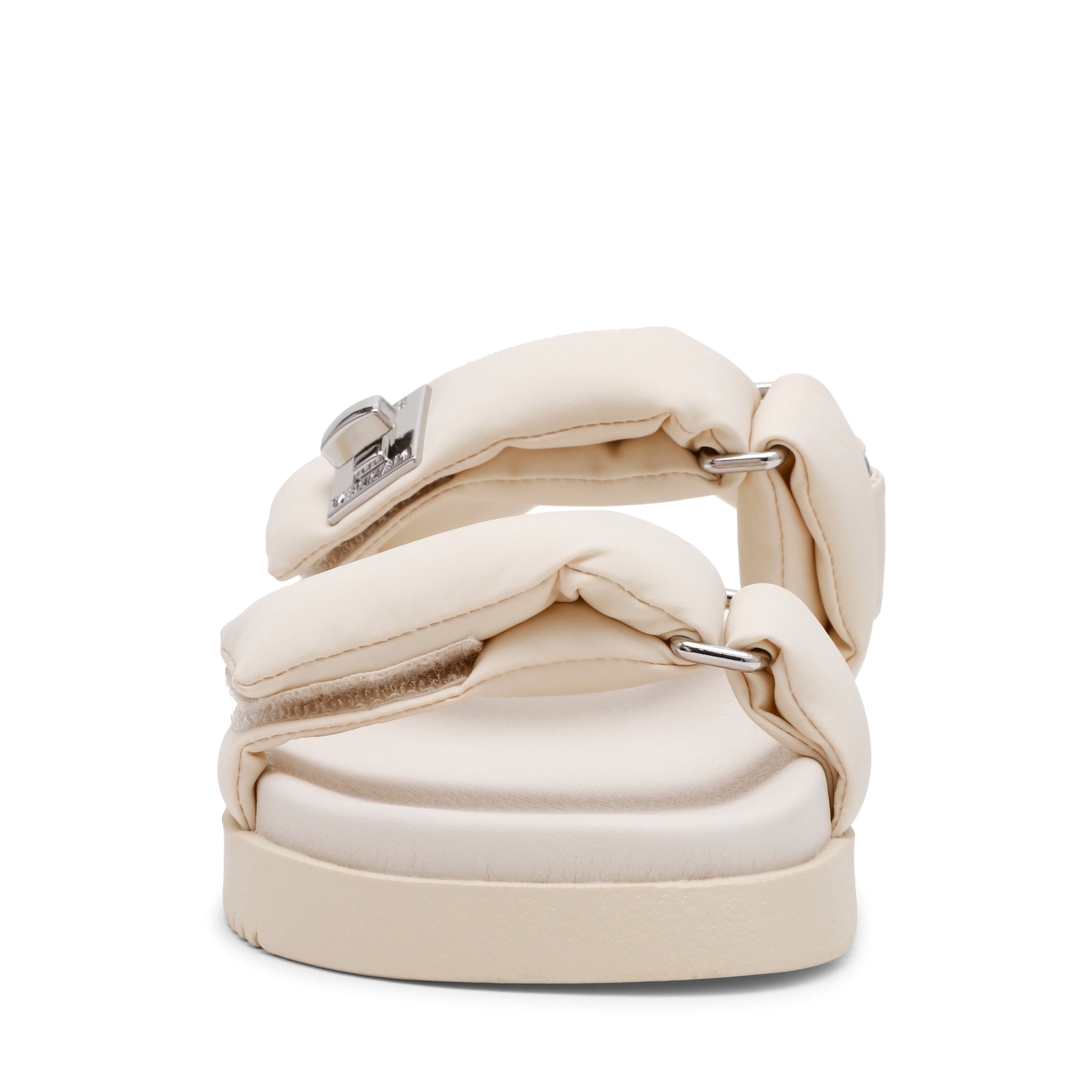 MONAT BONE NYLON FLAT SANDALS