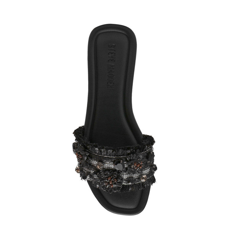 Hampton St. Black Women's Flat Sandals - view 3