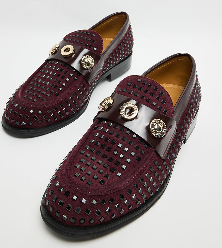 Lazare-N Men's Wine Loafers & Mocassins - view 5