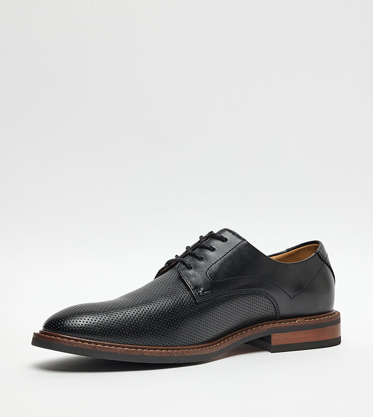 Mmakai Black Men's Formal Lace-Up Shoes - view 2