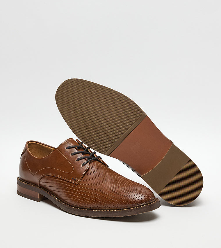 Mmakai Cognac Men's Formal Lace-Up Shoes - view 4