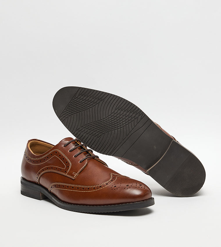 Maymmers Cognac Men's Formal Lace-Up Shoes - view 4