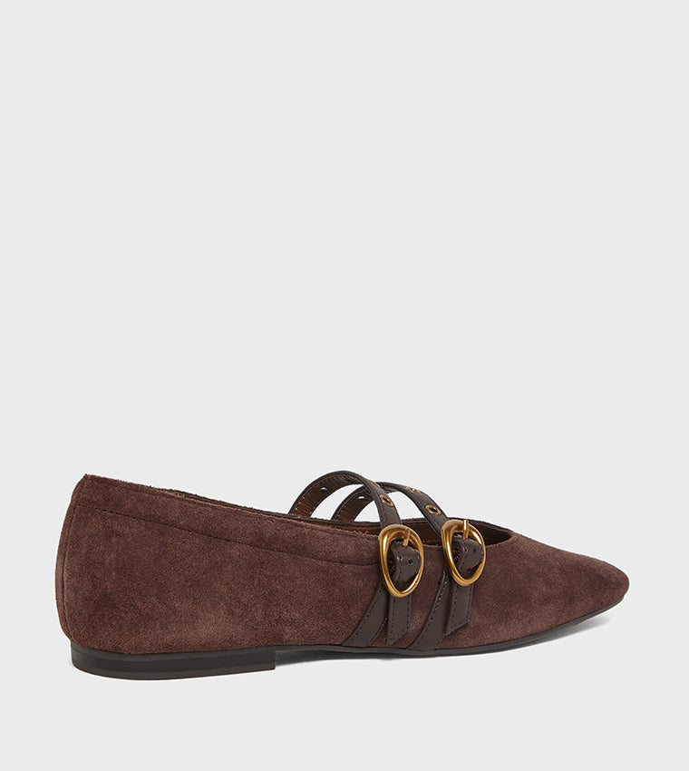 Arista Grommet Mahogany Women's Ballet Flats - view 3