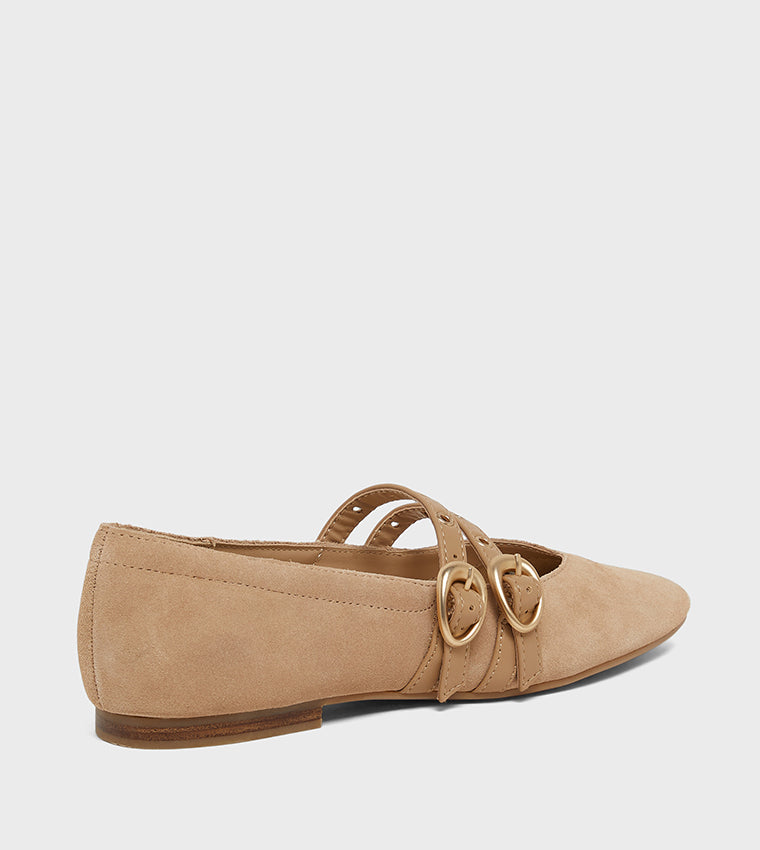 Arista Grommet Camel Women's Flat Sandals - view 3