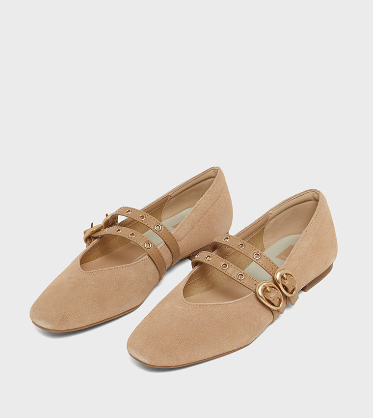 Arista Grommet Camel Women's Flat Sandals - view 4