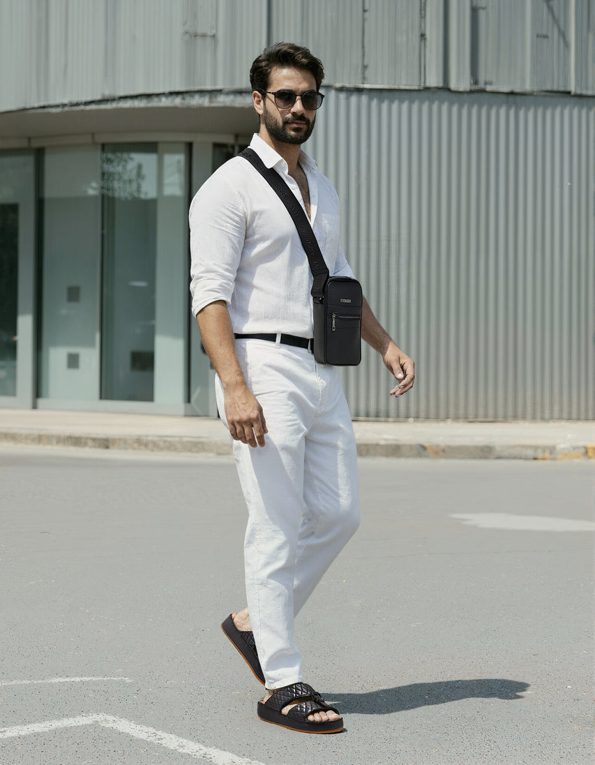 Nomade Men's Black Arabic Sandals