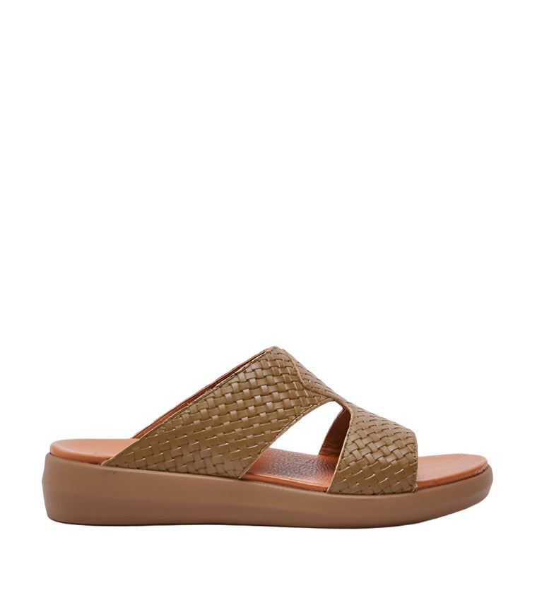 20152 Men's Mushroom Tan Arabic Sandals