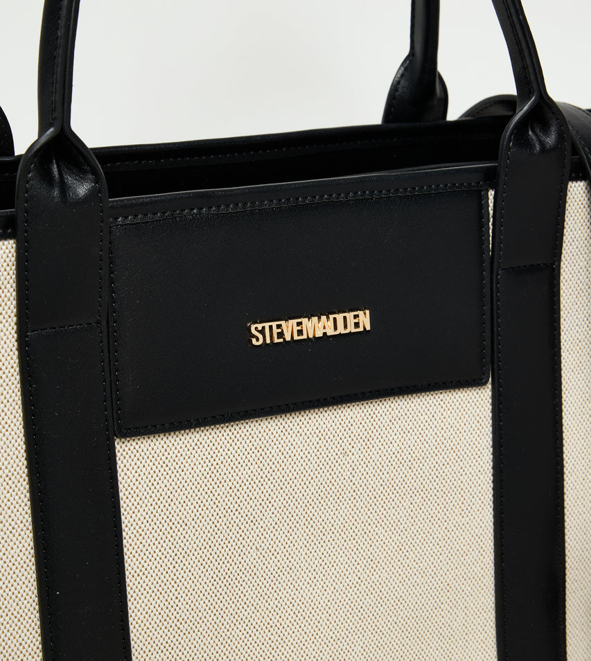SM906606-1 BLACK TOTE BAG