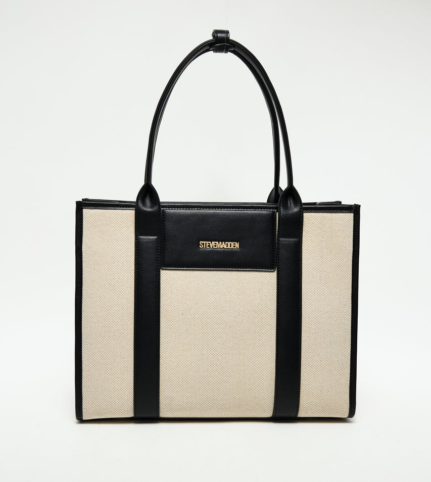 MINIMALIST BLACK TOTE BAG