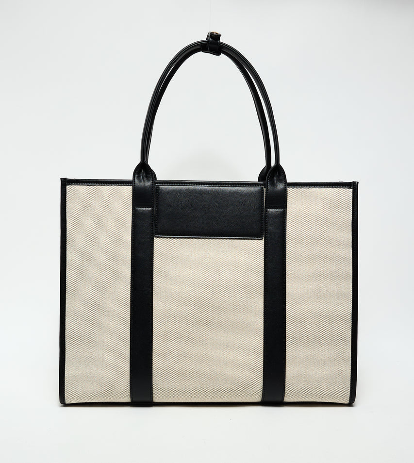 MINIMALIST BLACK TOTE BAG