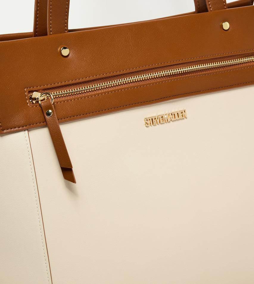 MINIMALIST BROWN TOTE BAG