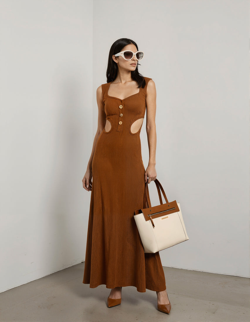 MINIMALIST BROWN TOTE BAG