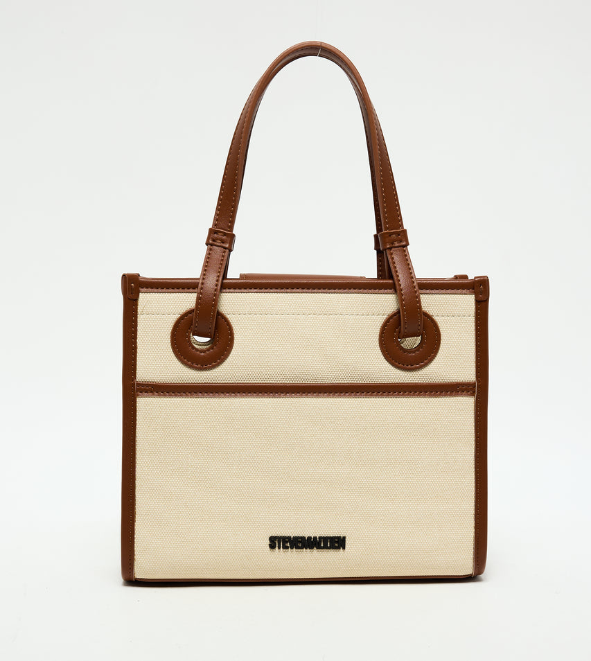 CARRYALL LOGO OFF WHITE TOTE BAG