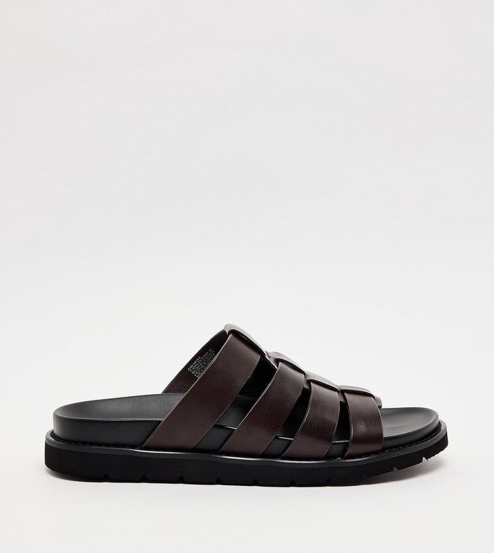 Ankaraa Brown Men's Casual Sandals