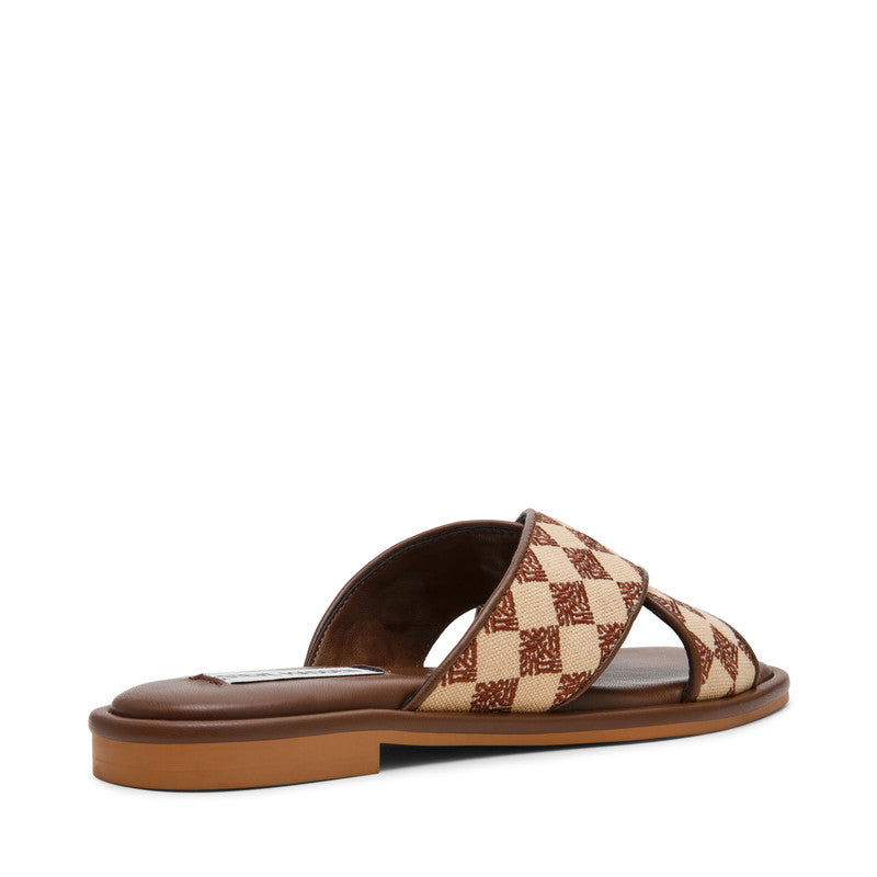 Steve Madden Arrows Women's Brown Flat Sandals - side profile - view 2