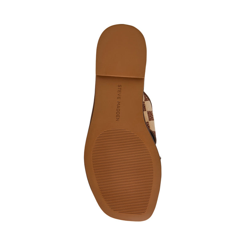 Steve Madden Arrows Women's Brown Flat Sandals - outsole view