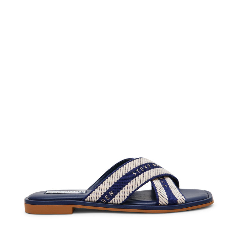 Arrows Navy Blue Women's Flat-Evening Sandals - view 6