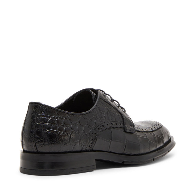 Steve Madden Ashtyn Men's Black Lace-Up Shoes - rear three-quarter view