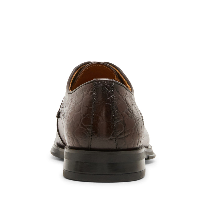Steve Madden Ashtyn Men's Brown Lace-Up Shoes - rear view