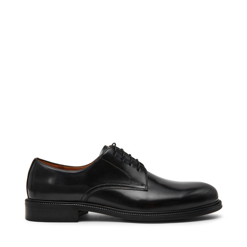 Steve Madden Asotin Men's Black Lace-Up Shoes - side profile - view 6