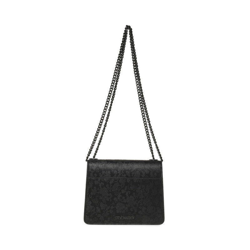 Steve Madden Bartie-b Women's Black & Gold Crossbody Bag - back view