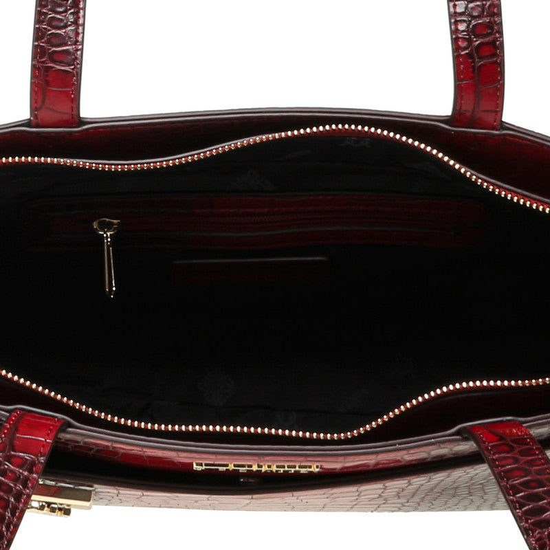 Steve Madden Bavantic Women's Wine Tote Bag - open interior view