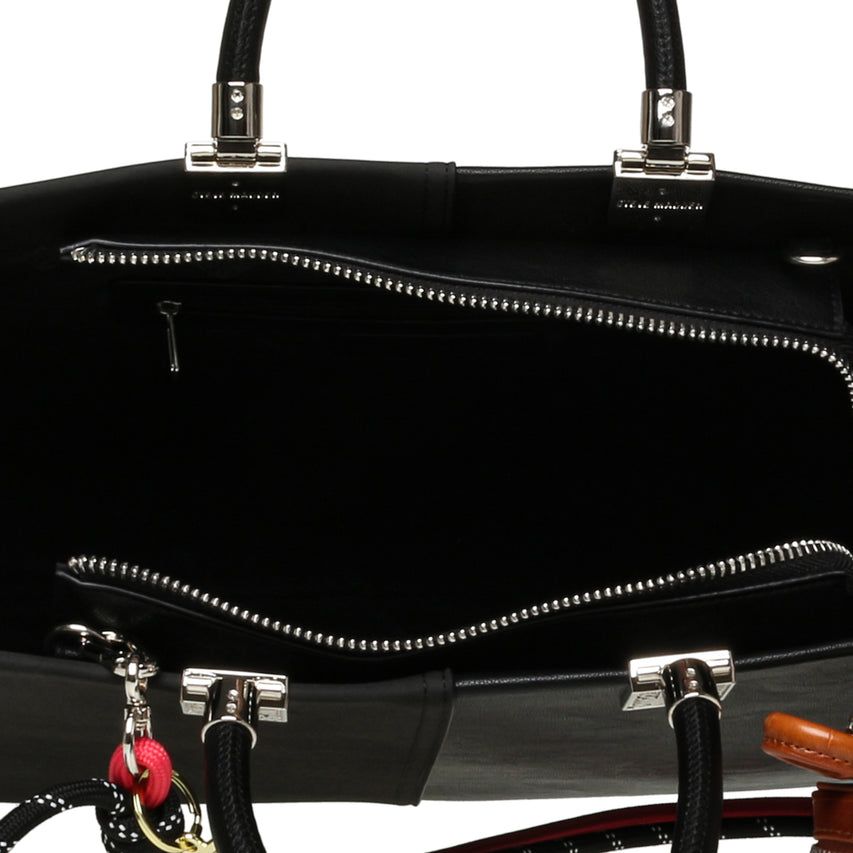 BCHLOEY BLACK MULTICOLOR TOTE BAG