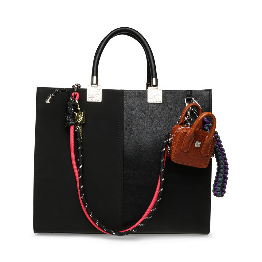 BCHLOEY BLACK MULTICOLOR TOTE BAG