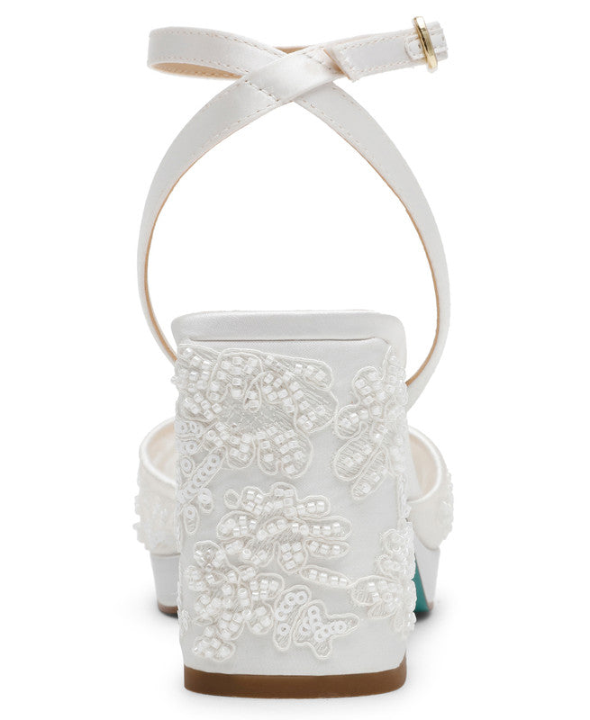 SB-Junie Women's Ivory Heeled Sandals - view 5