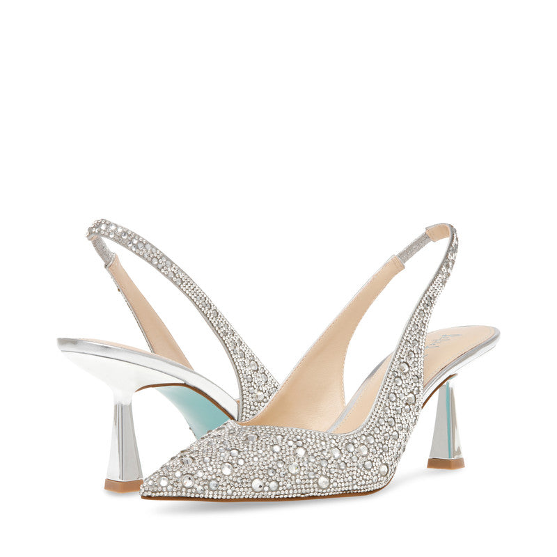 Sb-clark Women's Silver Heeled Sandals 751-SILVER - view 3