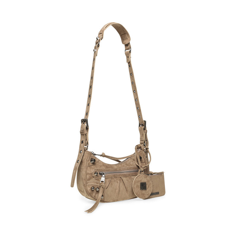 Steve Madden Bglowins Women's Taupe Hobo Bag - three-quarter view