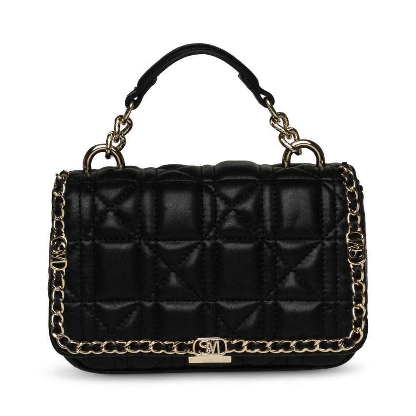 BGRETEL BLACK MULTICOLOR SATCHEL BAG