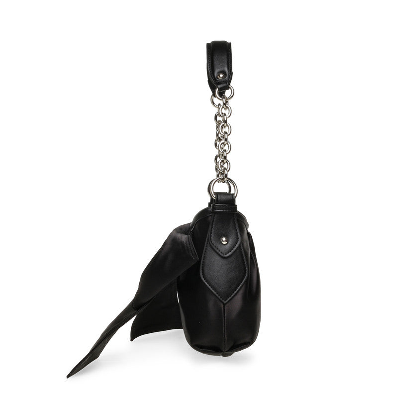 Steve Madden Blarina Women's Black & Silver Shoulder Bag - side profile - view 5