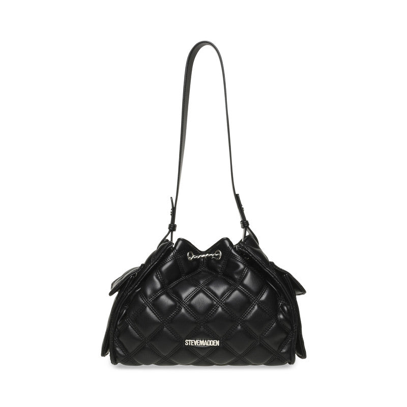 Steve Madden Bmicki Women's Black & Nickel Hobo Bag - back view