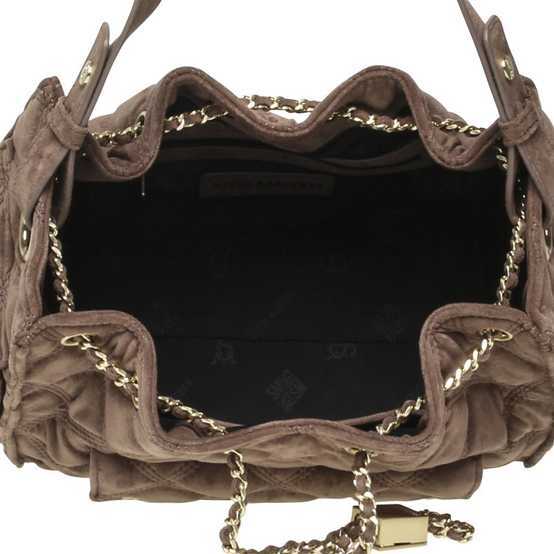 Steve Madden Bmicki Women's Grey Hobo Bag - open interior view